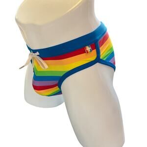 Andrew Christian Pride Stripe Bikini Medium